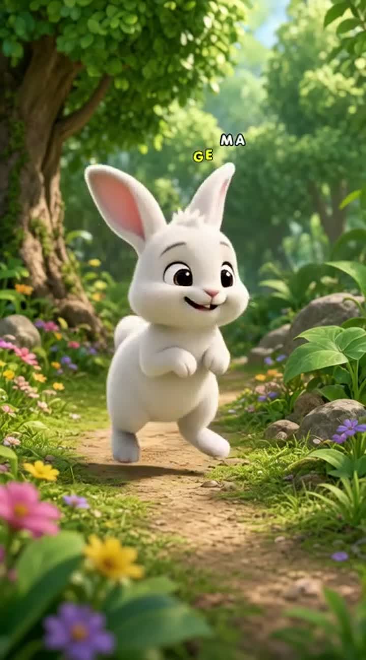 The Kind Little Rabbit — AI cartoon