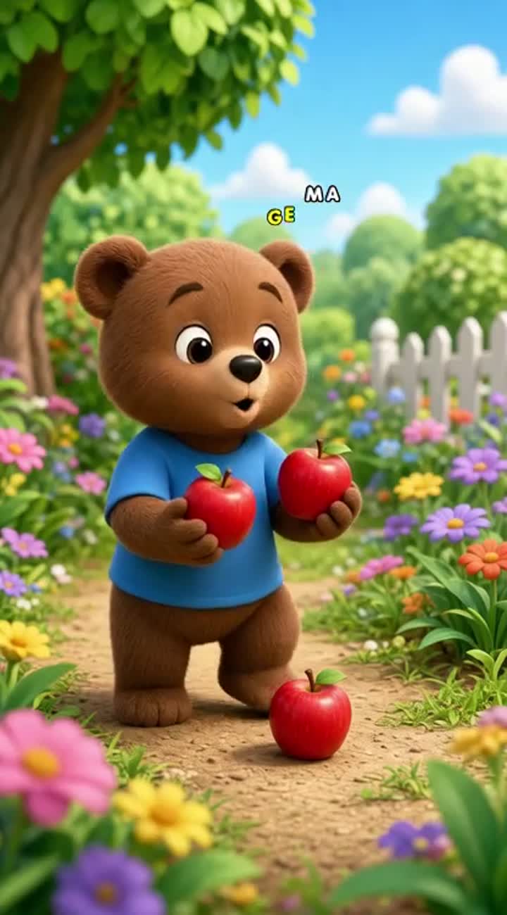 Colourful 3D for children age 2 to 5 years old — AI cartoon