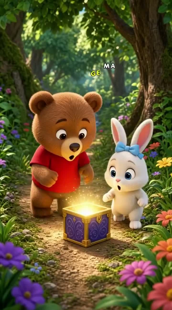 Vibrant, colorful 3D cartoon animation for young children aged… — AI cartoon