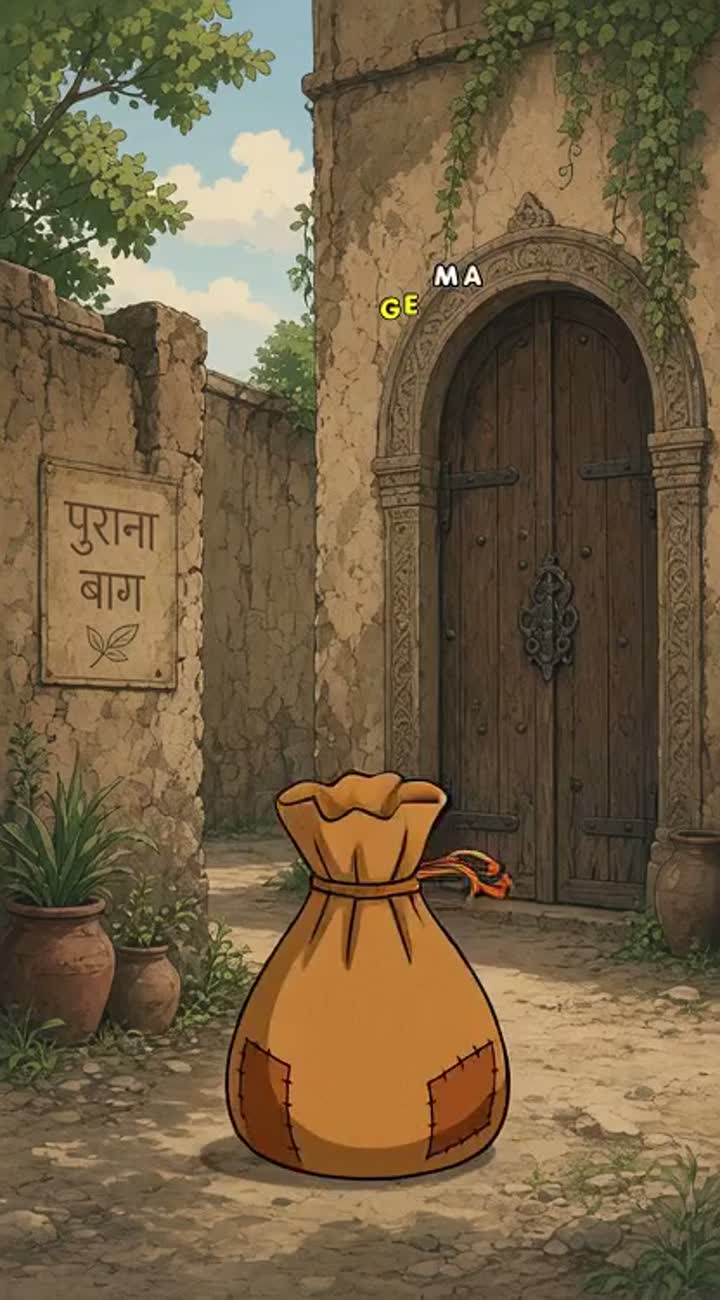 Cartoon: Ghareeb Bachay Ka Jadooi Bag — AI cartoon