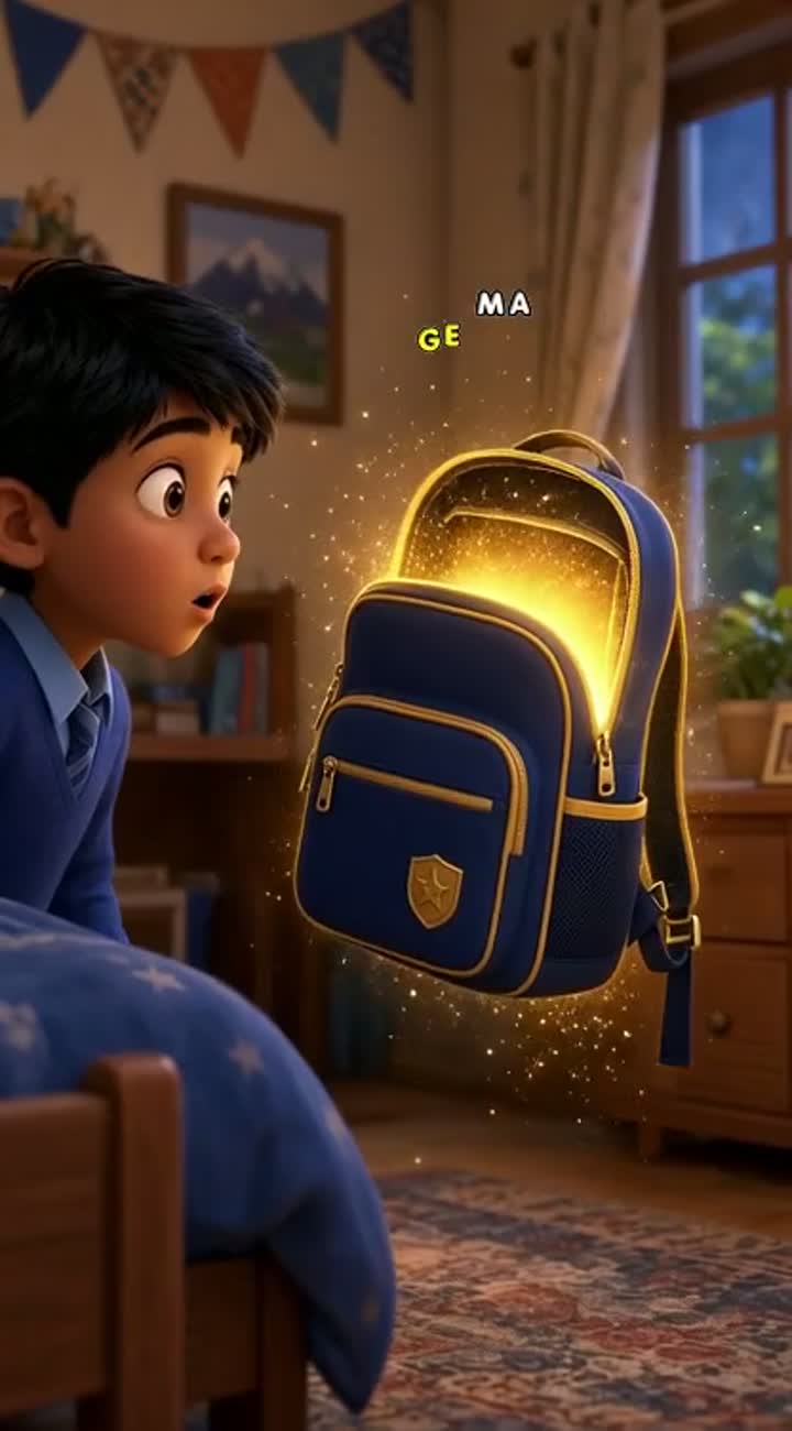 Beautiful 3D animated movie scene for a children's story — AI cartoon