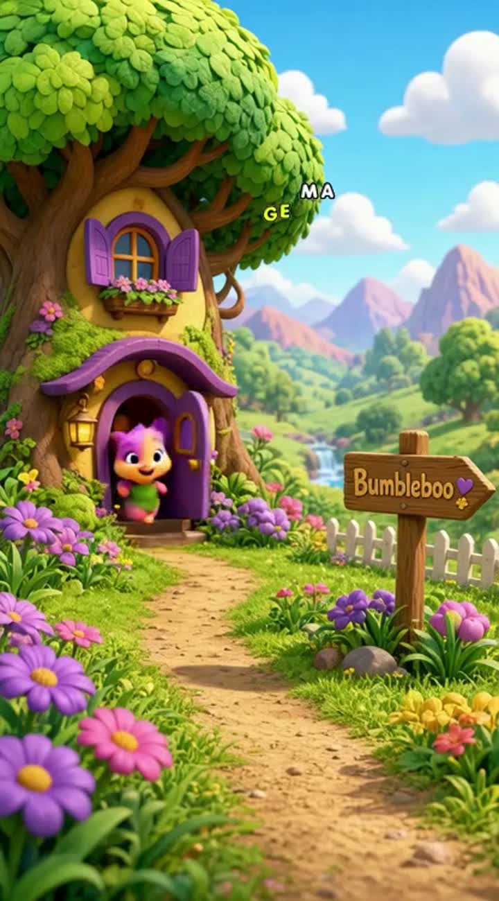 Bumbleboo is a colourful, magical 3D cartoon world for young children — AI cartoon