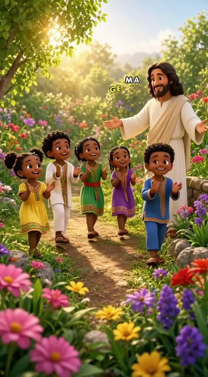 Beautiful 3D animated children's Christian music video — AI cartoon