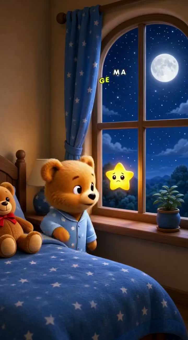 Benny and the Little Star — AI cartoon