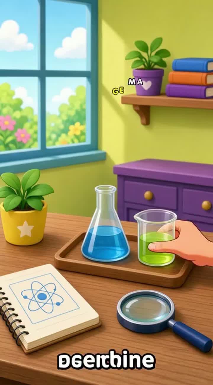 Mini Science Magic — AI cartoon