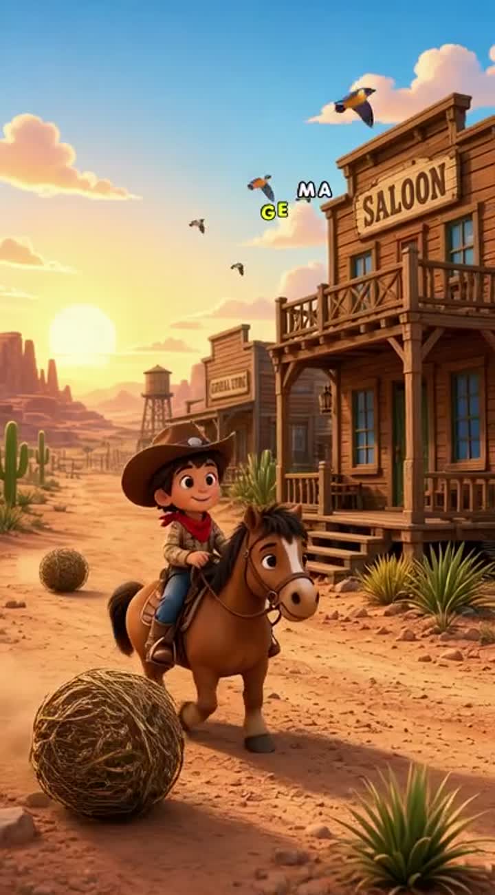 Fun, colorful, one-minute animated video for children… — AI cartoon