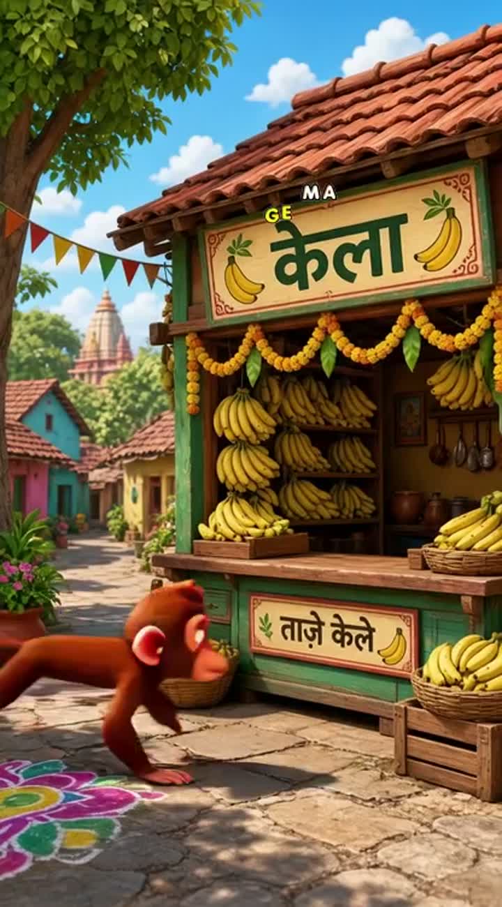 And bright, cheerful colors — AI cartoon