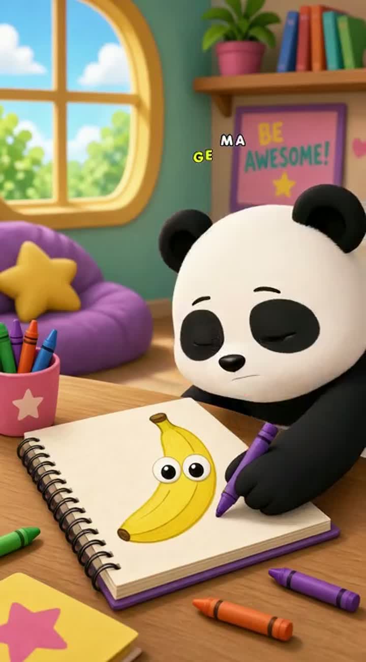 Banana disaster! — AI cartoon