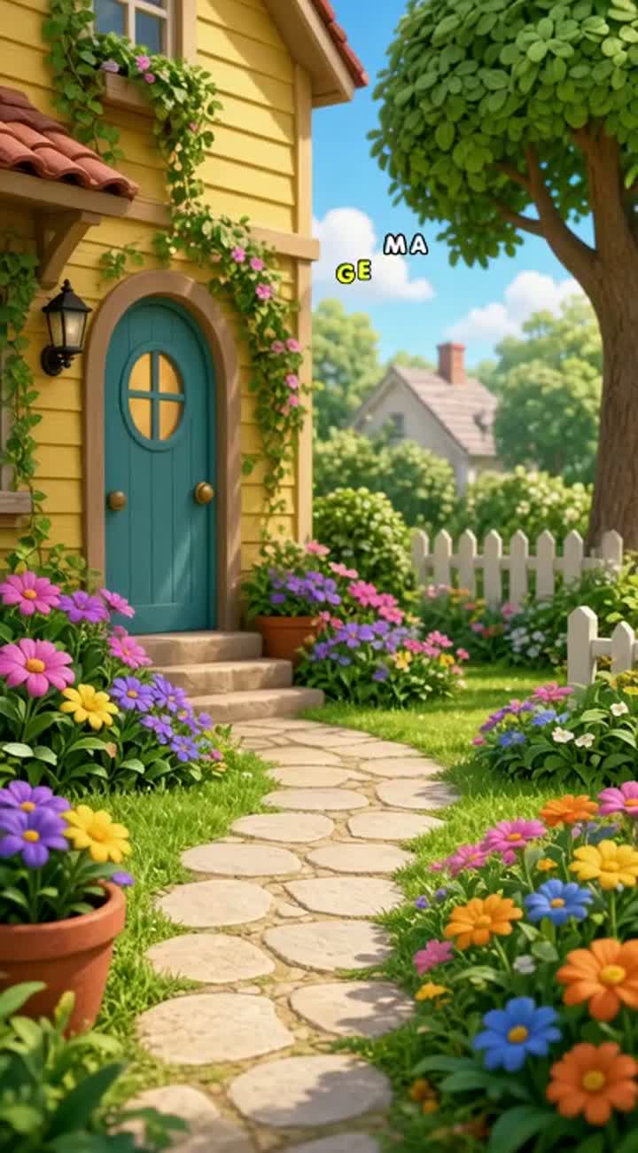 16:9 horizontal YouTube children's story in a colorful… — AI cartoon