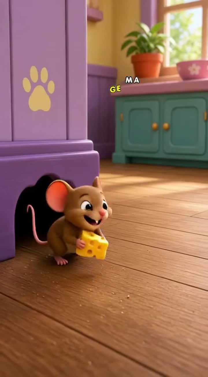 Funny 3D cartoon with two original characters — AI cartoon