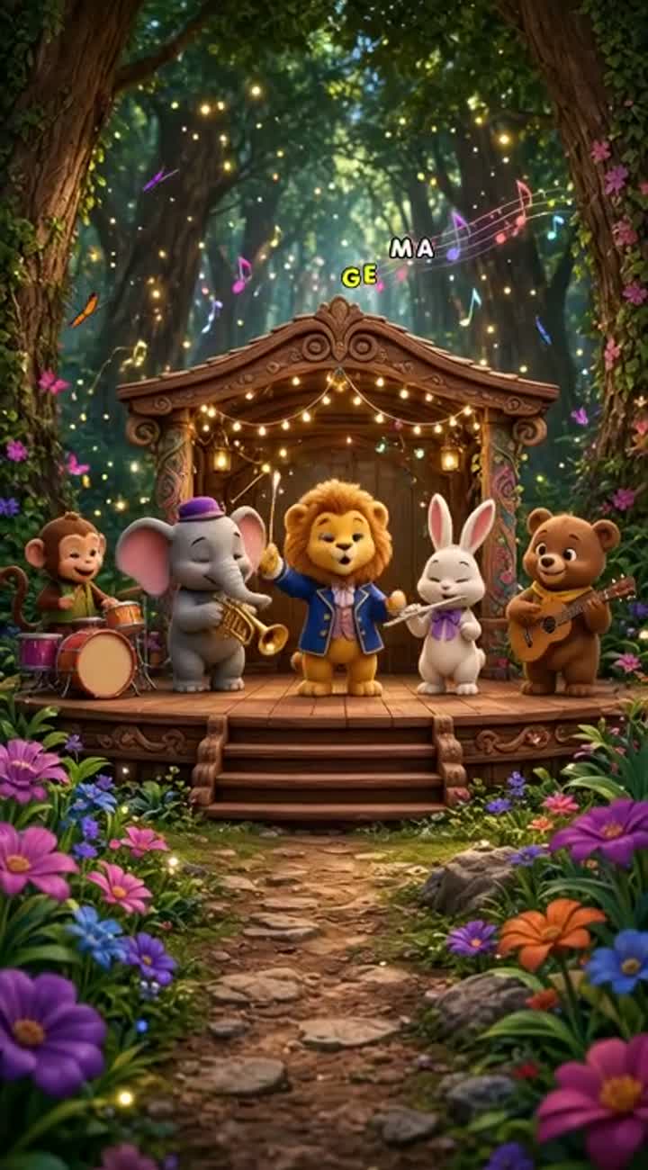 For preschool children, in widescreen 16:9 — AI cartoon