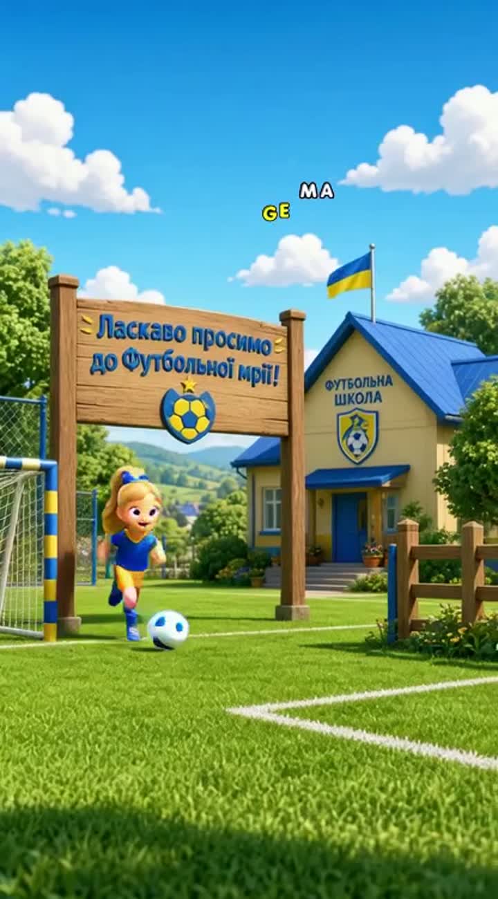 Ukrainian, featuring smooth, fluid animation, friendly characters… — AI cartoon
