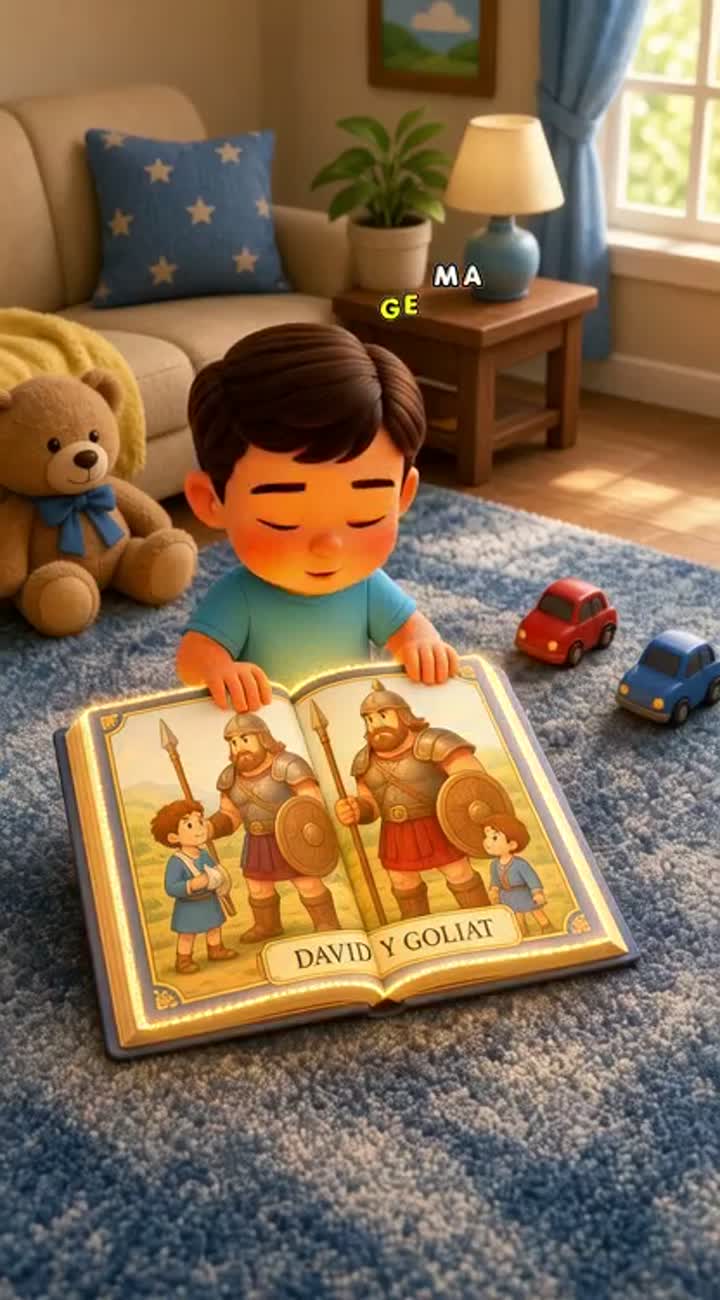 Había una vez un pequeño niño llamado Mateo — AI cartoon