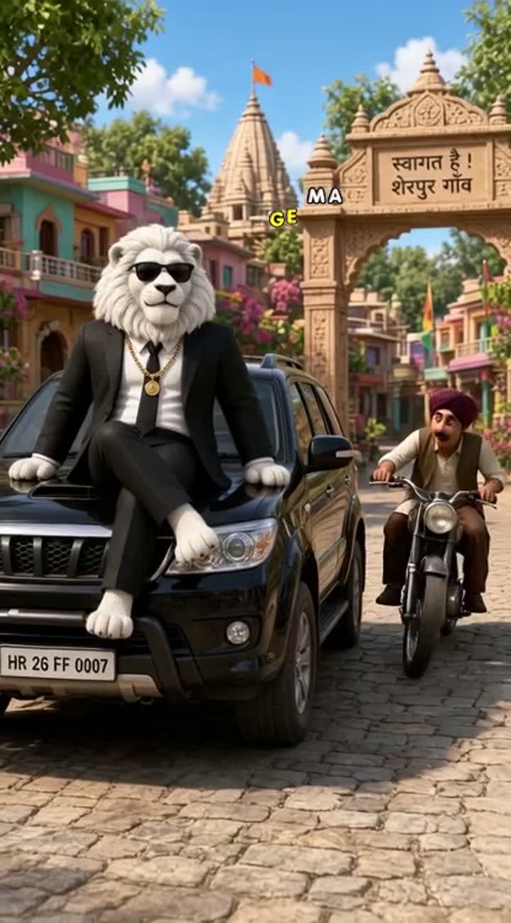 3D animated cartoon, cinematic 4K, vibrant colourful visuals… — AI cartoon