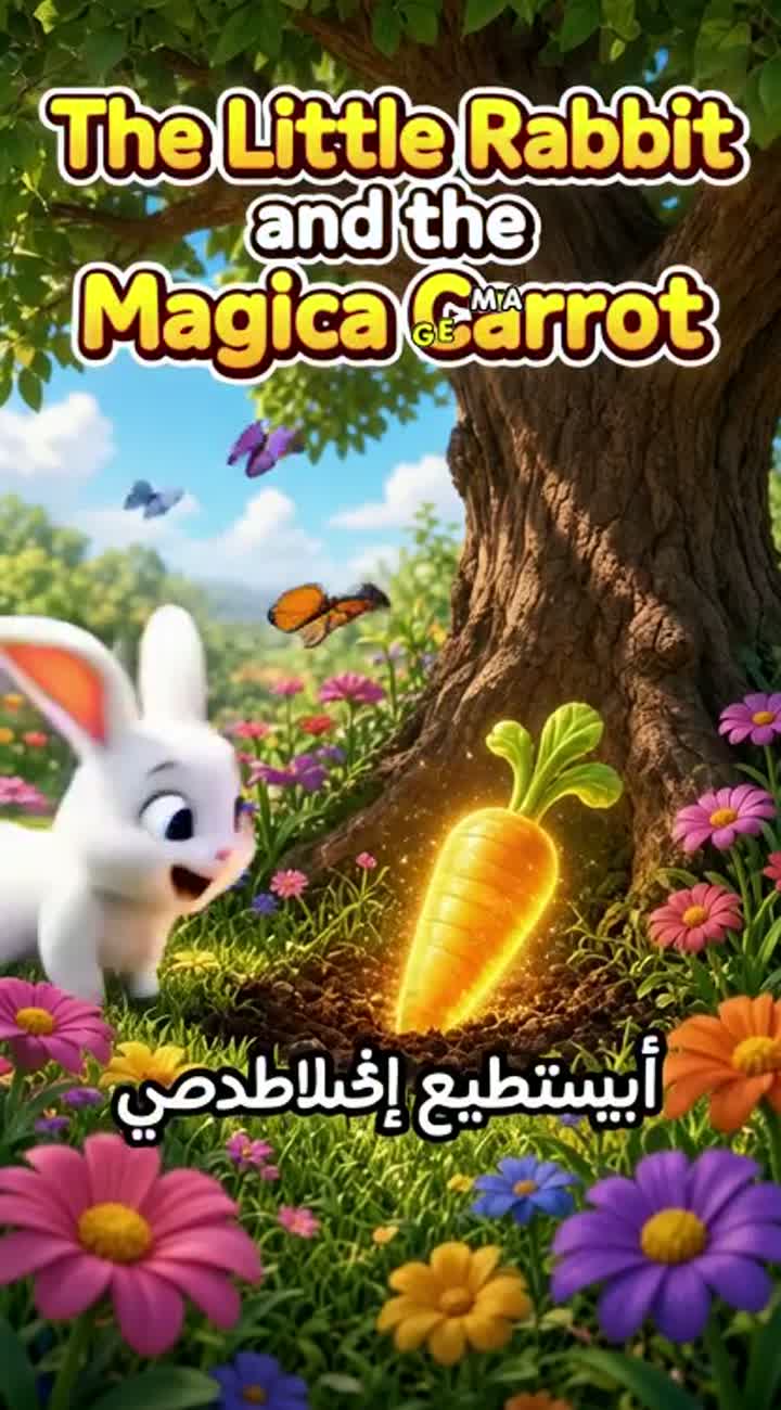 The Little Rabbit and the Magic Carrot — AI cartoon