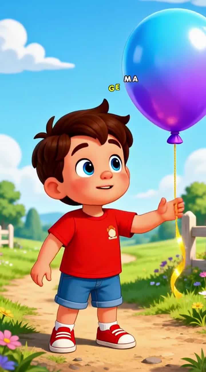 Milo and the Magic Balloon — AI cartoon