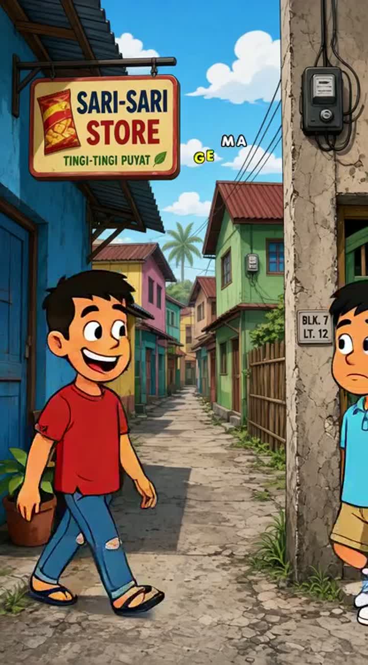 Ang Kaibigan Mong Laging Nangungutang — AI cartoon