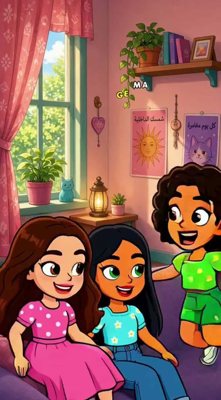 A vibrant, colorful cartoon with smooth, fluid animation… — AI cartoon