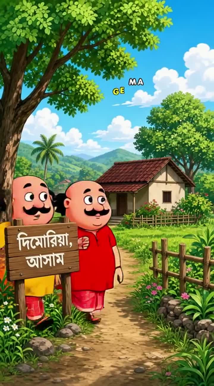 Patlu moi ase deep Das r ghort jam tumi jaba neki oo jam motu deep… — AI cartoon