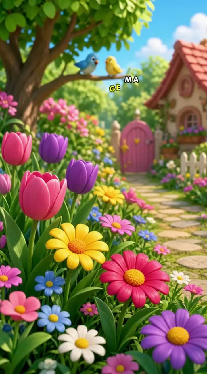 Cheerful, colourful children's educational song about the five… — AI cartoon