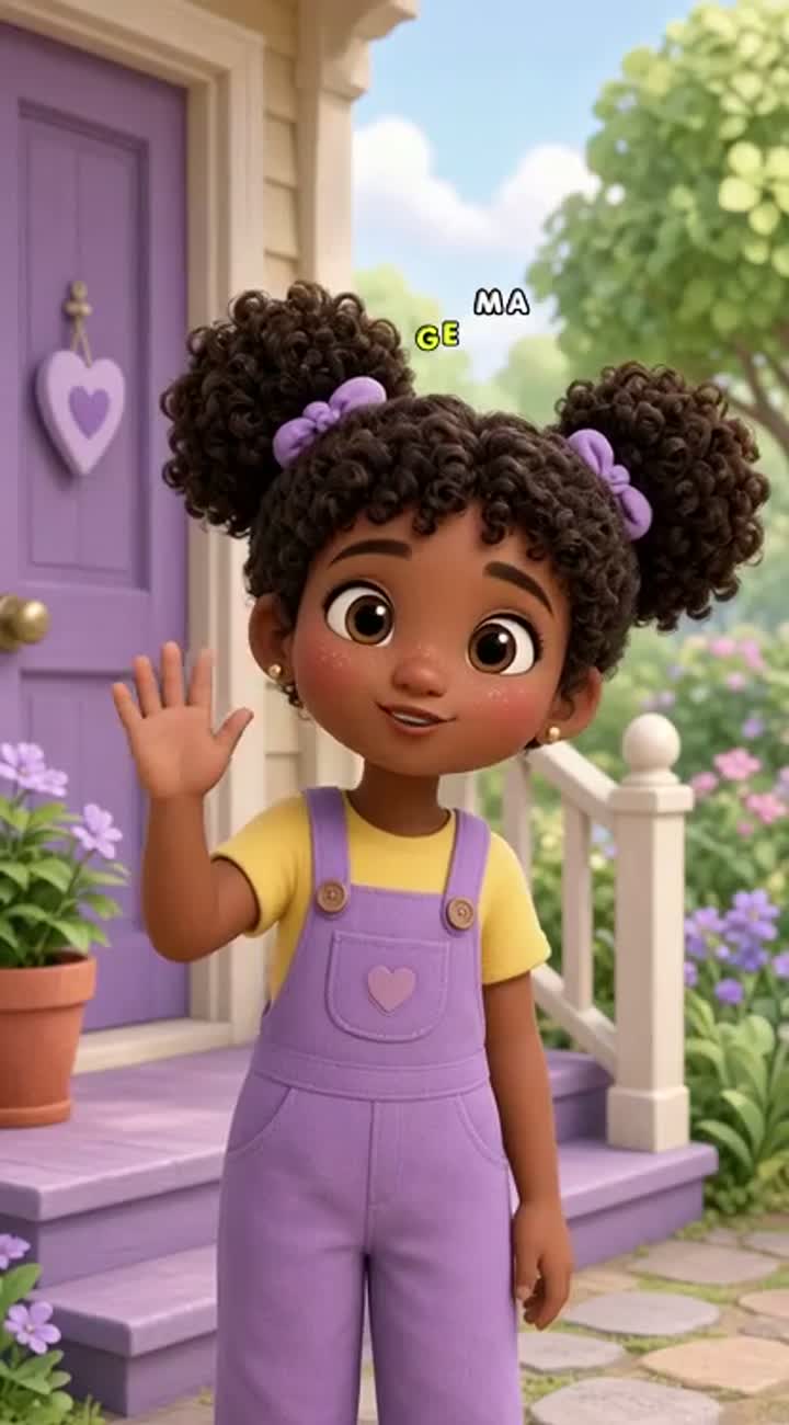Short 3D cartoon video featuring my existing character Mia — AI cartoon