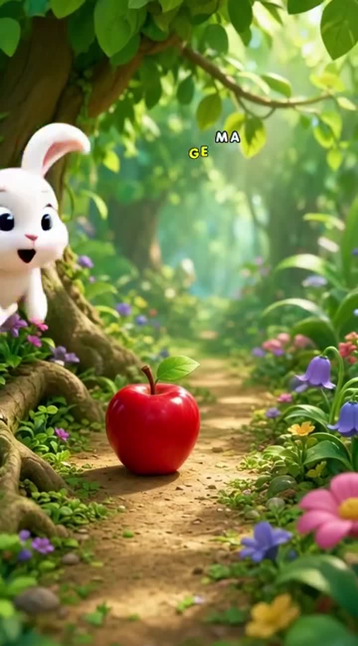 Colorful, cute 3D cartoon for children aged 3-7 — AI cartoon