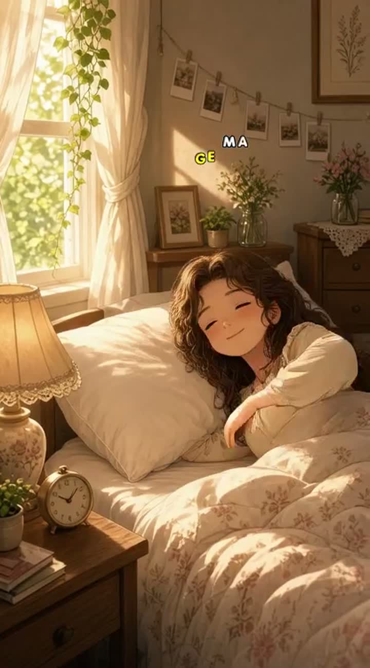Beautiful vertical Instagram Reel featuring a cute anime girl… — AI cartoon