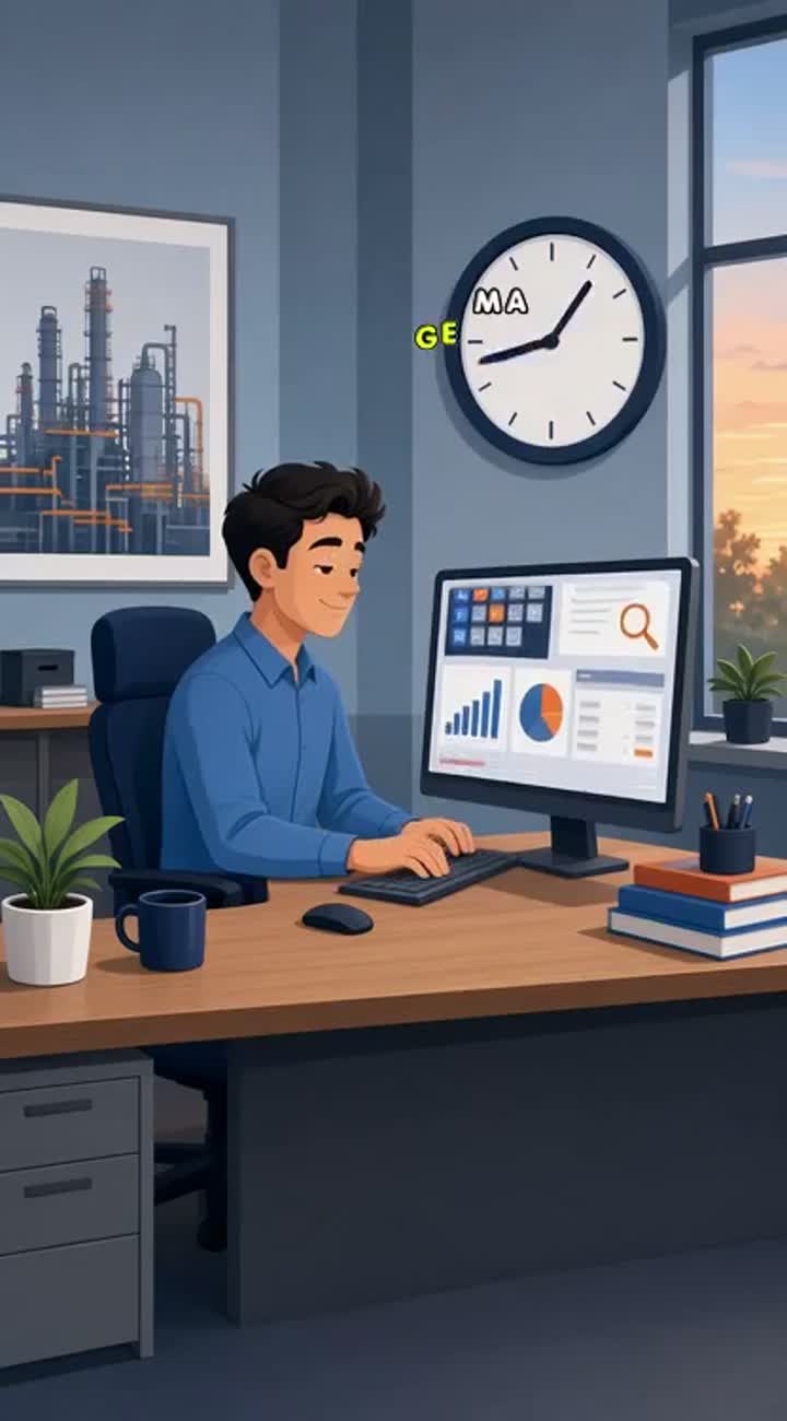 Corporate cartoon-style animation with a modern, clean… — AI cartoon