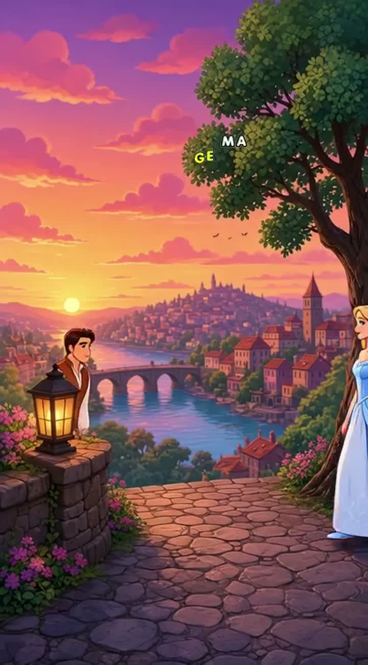 Love story Animated cartoon with smooth animation… — AI cartoon