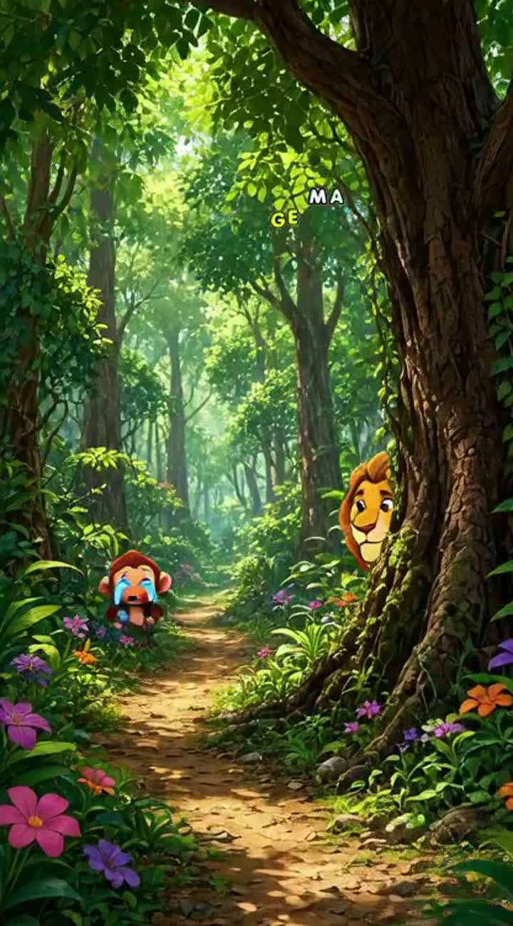 Forest, featuring smooth, fluid animation — AI cartoon
